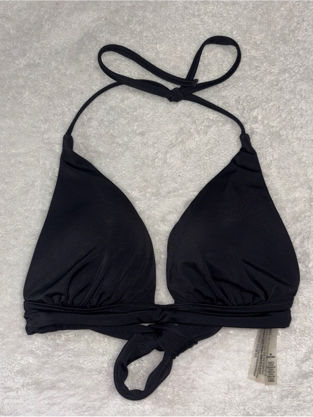 Victoria’s Secret Black Triangle Bikini Top 2021 Size M
